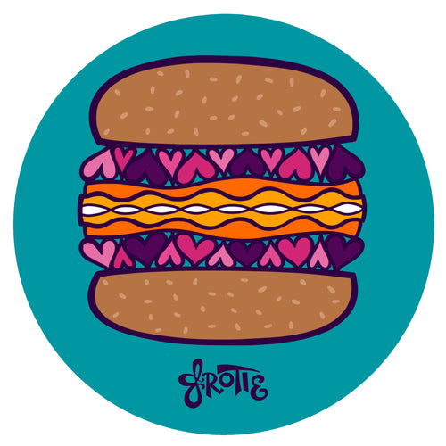 Love Burger Sticker