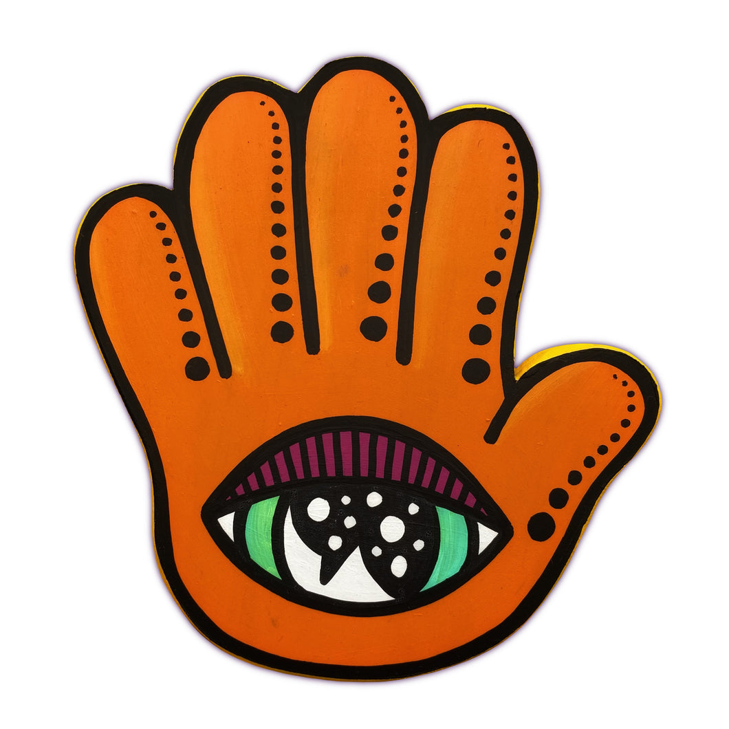 Eye Five Wood Cutout