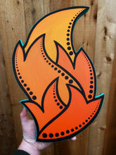 Load image into Gallery viewer, Foxy Flame Wood Cutout