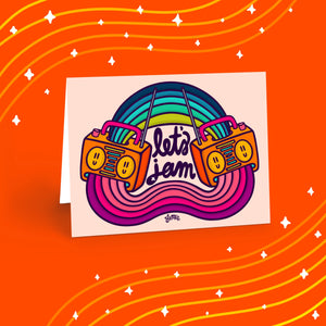 "Let's Jam" Greeting Card